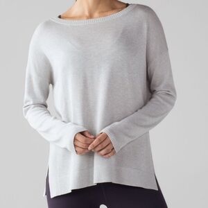 Lululemon Athletica Well Being Grey Sweater